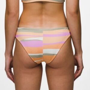 NWT Prana Gemma Reversible Swimsuit Bottoms Wave Stripe Size Medium